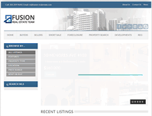 Tablet Screenshot of fusion-realestate.com